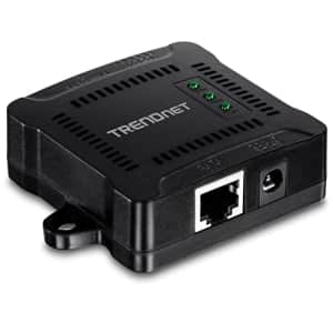 TRENDnet Gigabit PoE Splitter, 1 x Gigabit PoE Input Port, 1 x Gigabit Output Port, Up to 100m (328 for $42