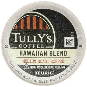 Tully's Coffee Hawaiian Blend, Single-Serve Keurig K-Cup Pods, Medium Roast Coffee, 24 Count for $63