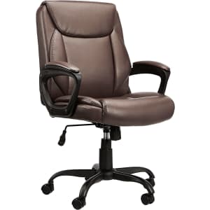 Amazon Basics Classic Puresoft Padded Mid-Back Office Computer Desk Chair for $89