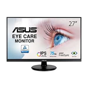 ASUS 27 1080P Monitor (VA27DQ) - Full HD, IPS, 75Hz, Speakers, Adaptive-sync/FreeSync, Low Blue for $119