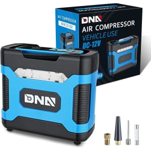 DNA Motoring 12V Portable Air Compressor for $28