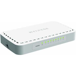 Netgear - Desktop Switch Netgear GS608-400PES 8P Gigabit RJ45 for $34