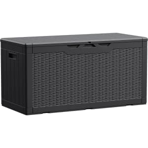 Devoko 100-Gallon Waterproof Large Resin Deck Box for $90