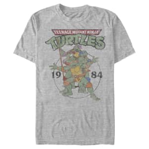 Teenage Mutant Ninja Turtles Men's 1984 Heroes Graphic Tee for $13