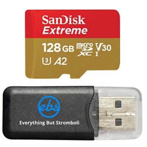 SanDisk Extreme 128GB V30 A2 MicroSDXC Memory Card for DJI Works with Mavic Air 2 Drone 4K 8K for $17