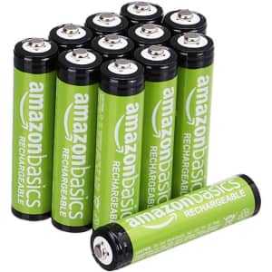 Amazon Basics AAA Rechargeable Batteries 12-Pack for $11 via Sub & Save Amazon Basics AAA Rechargeable Batteries 12-Pack for $11 via Sub & Save