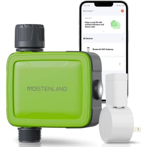 Moistenland Smart Hose Timer w/ Water Flow Monitor for $25