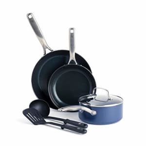 Blue Diamond Cookware Diamond Infused Ceramic Nonstick, 6 Piece Cookware Pots and Pans Set, for $150