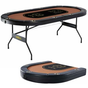 Barrington 10-Player Poker Table: $179