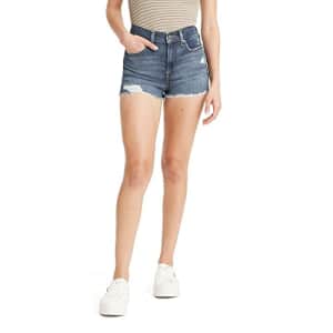 Levi's Women's High Rise Shorts, (New) Chelsea When-Dark Indigo, 30 for $12