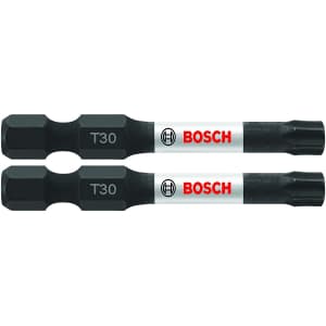 Bosch Impact Tough 2" Torx Power Bits 2-Pack for 79 cents Bosch Impact Tough 2" Torx Power Bits 2-Pack for 79 cents