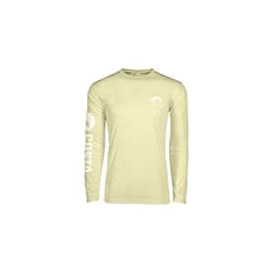 Costa Del Mar Men's Tech Crew Performance Long Sleeve Shirt, Pale Yellow, Large for $22