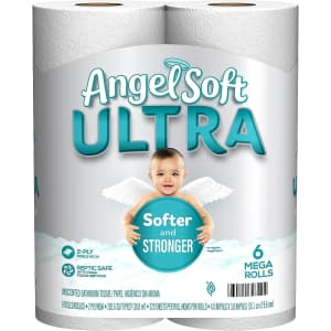 Angel Soft Ultra Toilet Paper Mega Rolls 6-Pack for $5.42 w/ Sub & Save