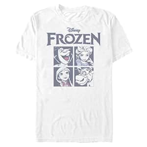 Disney Men's Frozen Ice Cubes T-Shirt, White, 3X-Large for $13