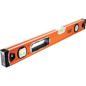 Klein Tools 935L Level, 24-Inch Magnetic Bubble Level with Adjustable Vial and Top V-Groove for $50