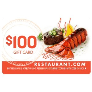 Restaurant.com Gift Cards at Gift Card Mall: 80% off