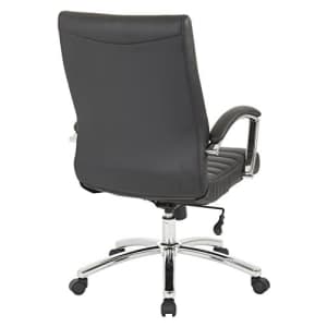 Office Star FL Series Executive Faux Leather Adjustable Office Chair with Built-in Lumbar Support, for $228