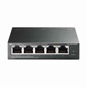 TP-Link 5 Port Gigabit PoE Switch | 4 PoE+ @65W Easy Smart Plug & Play Limited Lifetime Protection for $50