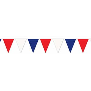 Beistle Plastic USA Patriotic Pennant Banner For 4th Of July Decorations Labor Day Party Supplies, for $21