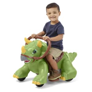 Kid Trax Rideamals Dinosaur Ride-On Toy for $49 Kid Trax Rideamals Dinosaur Ride-On Toy for $49