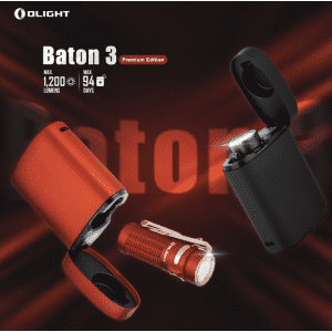 Olight Baton 3 Kit EDC Flashlight w/ Charging Case for $54