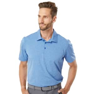 adidas Men's Floating 3-Stripes Polo Shirt for $15