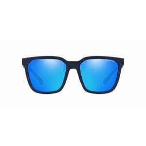 A|X ARMANI EXCHANGE Men's AX4108S Square Sunglasses, Matte Blue/Blue Mirrored/Green, 57 mm for $51