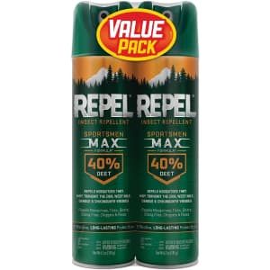 Insect Repellent Sportsmen Max Formula Aerosol Spray 2-Pack for $7 Insect Repellent Sportsmen Max Formula Aerosol Spray 2-Pack for $7