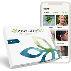 AncestryDNA + Traits Genetic Test Kit: $49