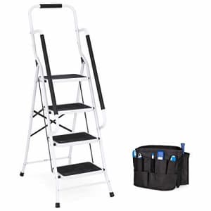 Best Choice Products Folding Safety Ladder w/ Handrails, Attachable Tool Bag for $70
