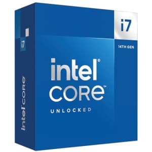 Intel Core i7-14700K New Gaming Desktop Processor 20 cores (8 P-cores + 12 E-cores) with Integrated for $400