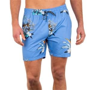 Hurley Men's Standard Hermosa 17" Volley Board Shorts, Blue Beyond, Large for $34