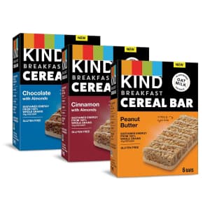 KIND Cereal Breakfast Bars Variety 18-Pack for $12 via Sub & Save