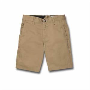 Volcom Boys Frickin Chino Shorts, Khaki, 2T for $21