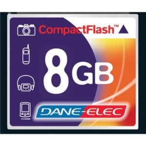 Dane Elec Olympus E-510 Digital Camera Memory Card 8GB CompactFlash Memory Card for $32