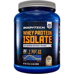 BodyTech Whey Protein Isolate Powder with 25 Grams of Protein per Serving BCAA's Ideal for for $51