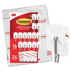 Command Small Wire Toggle Hooks, Damage Free Hanging Wall Hooks with Adhesive Strips, No Tools Wall for $28