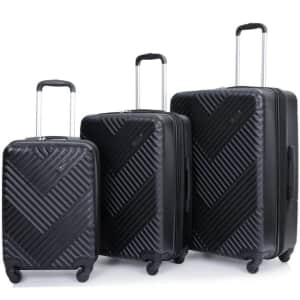 Travelhouse 3-Piece Expandable Hardside Luggage Set for $90