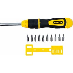 Stanley Tools Multi-Bit Ratcheting Screwdriver for $16