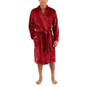 Club Room Men's Plush Pajama Robe for $10