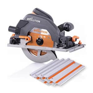 Evolution Power Tools R185CCSX 7-1/4" Multi-Material Circular Track Saw Kit w/ 40" Track for $160