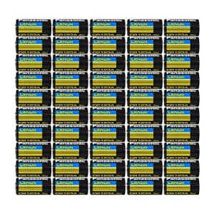 50 pcs Panasonic CR123A 3V Photo Lithium Batteries for $140