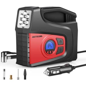 Meterk 12V DC Tire Inflator for $23