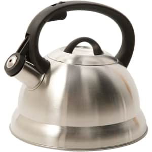 Mr. Coffee Flintshire 1.75-Quart Stainless Steel Whistling Tea Kettle for $9 Mr. Coffee Flintshire 1.75-Quart Stainless Steel Whistling Tea Kettle for $9