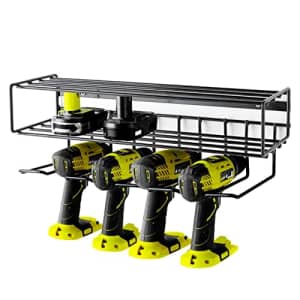 Modern Innovations Heavy Duty Power Tool Organizer & Wall Mount Storage, Floating Rack for Garage & for $25
