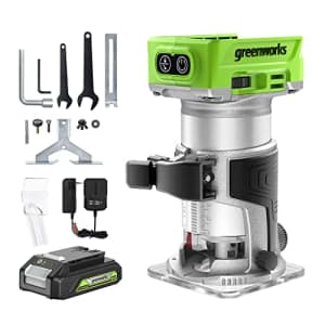 Greenworks 24V Brushless Compact Router with 2Ah Battery and Charger for $135