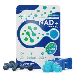 Niusise NAD+ Gummies 60-Pack for $5 Niusise NAD+ Gummies 60-Pack for $5