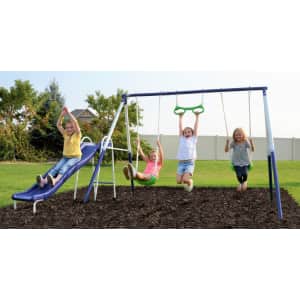 Sportspower Sierra Vista Metal Swing and Slide Set for $89 Sportspower Sierra Vista Metal Swing and Slide Set for $89