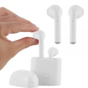 True Wireless Bluetooth In-Ear Stereo Earbuds w/ Mic for $4