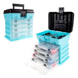 Stalwart - 75-ST6089 Storage and Tool Box-Durable Organizer Utility Box-4 Drawers, 19 Compartments for $40